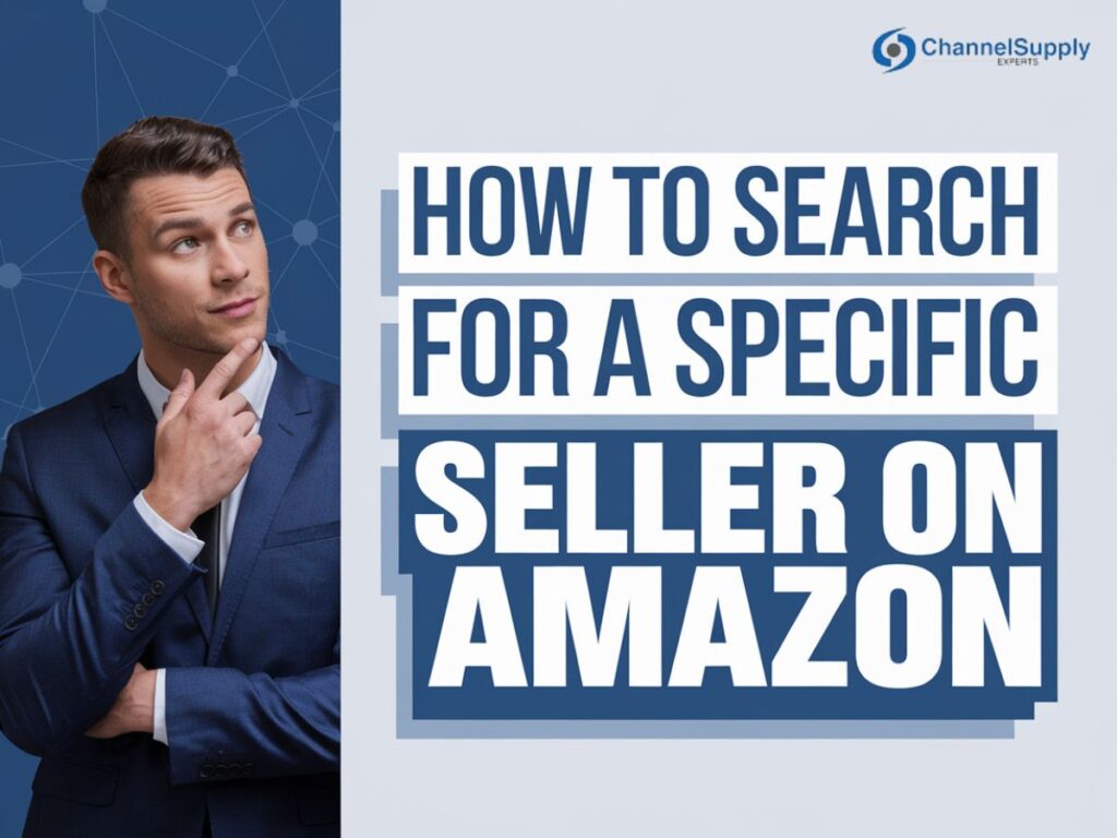 how to search for a specific seller on amazon